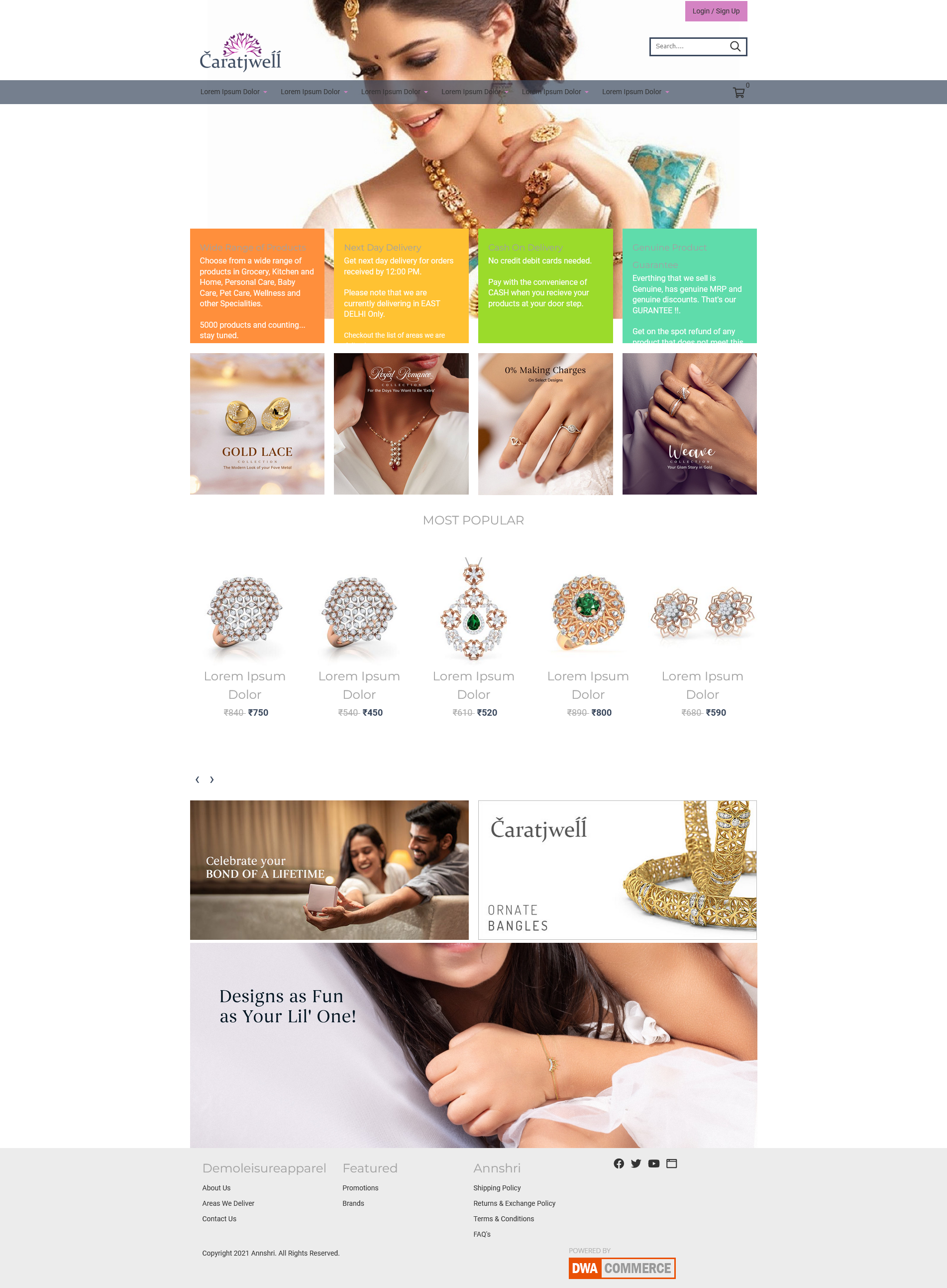 Caratjwell eCommerce Theme App